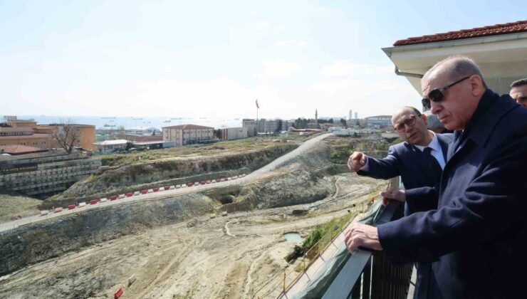 Cumhurbaşkanı Erdoğan, Cerrahpaşa Tıp Fakültesi Hastanesi inşaatında inceleme yaptı