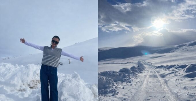 Diyadin’de kar engel tanımadı, öğretmenler görev başında