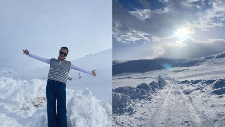 Diyadin’de kar engel tanımadı, öğretmenler görev başında