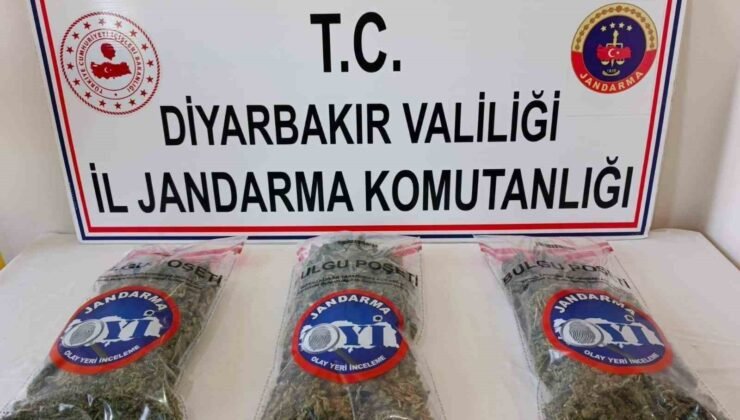 Diyarbakır’da 25 kilo esrar ele geçirildi