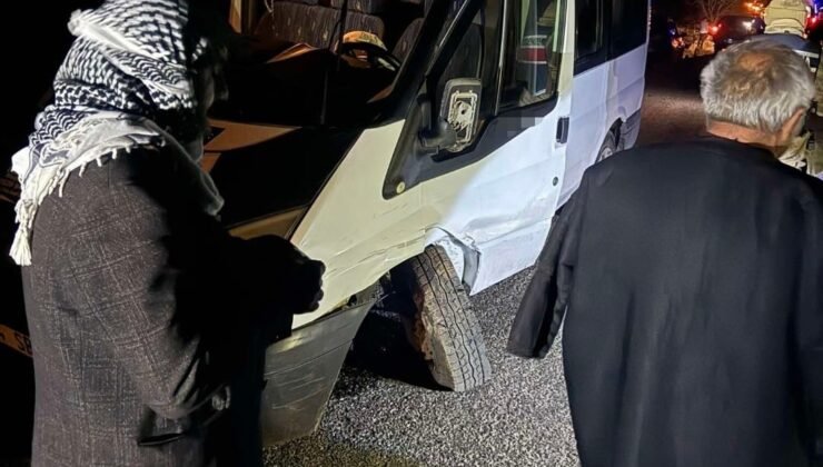 Diyarbakır’da minibüs ile otomobil çarpıştı: 1 yaralı