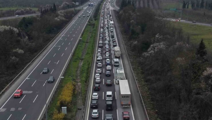 Dönüş yoğunluğu havadan görüntülendi