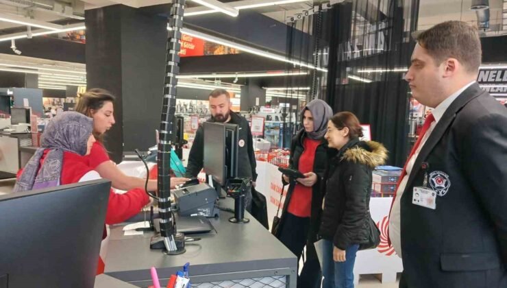 Elazığ’da market ve işletmelere poşet denetimi