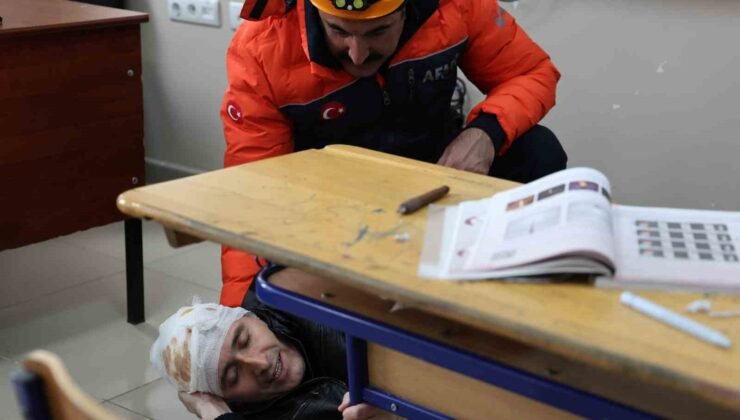 Elazığ’da okullarda deprem tatbikatı