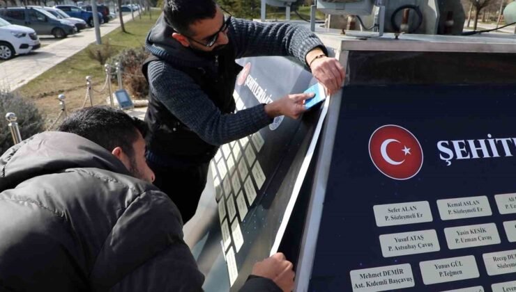 Elazığ’da şehitler anıtı restore edildi