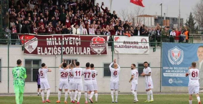 Elazığspor son 5 maçından 13 puan çıkardı