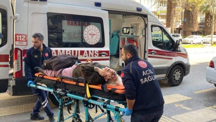 Evde düşerek yaralanan yaşlı kadının imdadına ekipler yetişti