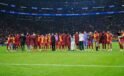 Galatasaray’da Liverpool galibiyeti sevinci
