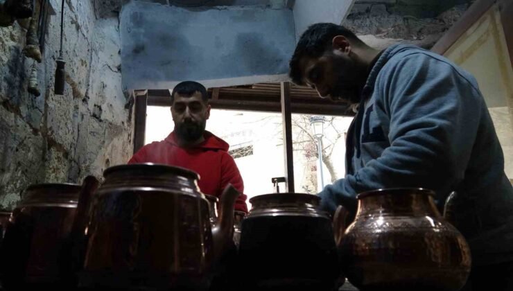 Gaziantep’te kalaycılarin bayram mesaisi