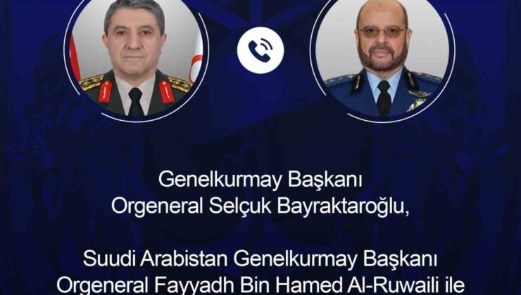 Genelkurmay Başkanı Orgeneral Bayraktaroğlu, Suudi Arabistanlı mevkidaşı ile görüştü