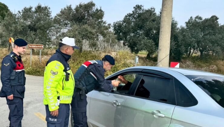 Germencik’te jandarma bayram boyunca sahadaydı