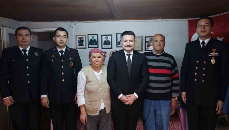 Gökçeada Kaymakamı Acar’dan Gazi ailesine bayram ziyareti