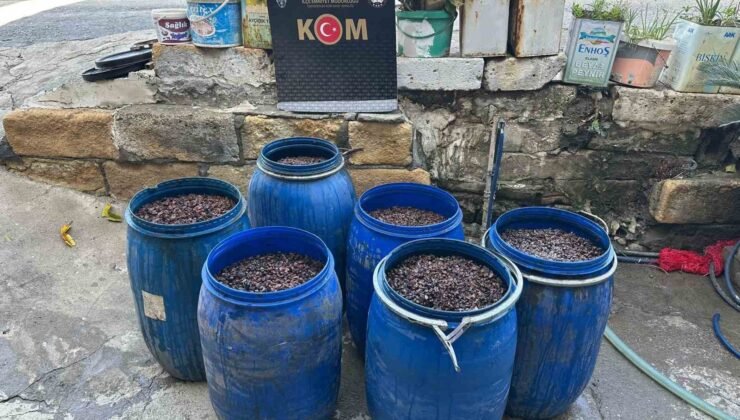 Hatay’da 790 litre kaçak alkol ele geçirildi