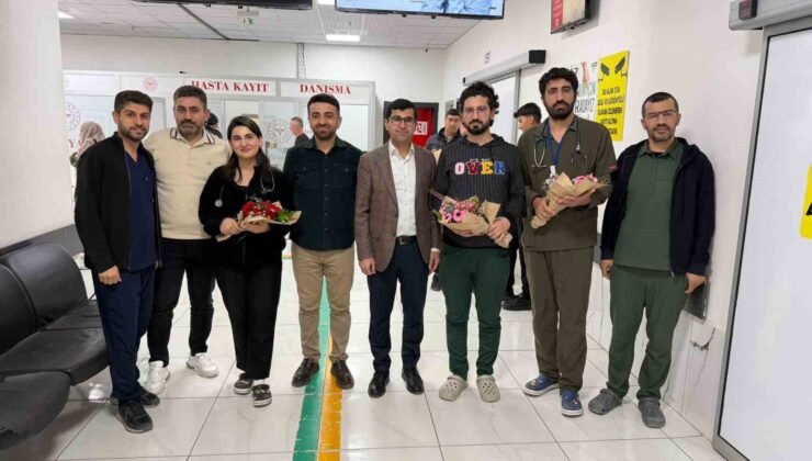 İdil’de 14 Mart Tıp Bayram’ında sağlık çalışanlarıyla bir araya gelindi