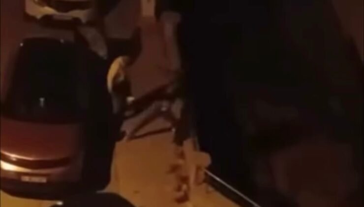 İki grup arasındaki yumruklu kavga kamerada