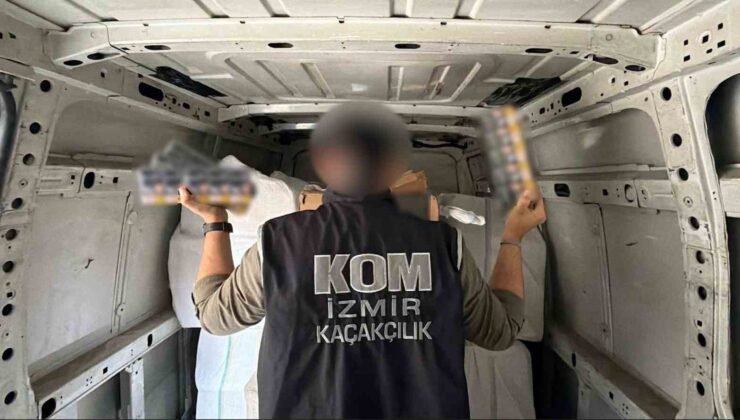 İzmir’de 4,5 milyon lira değerinde kaçak tütün mamulü ele geçirildi
