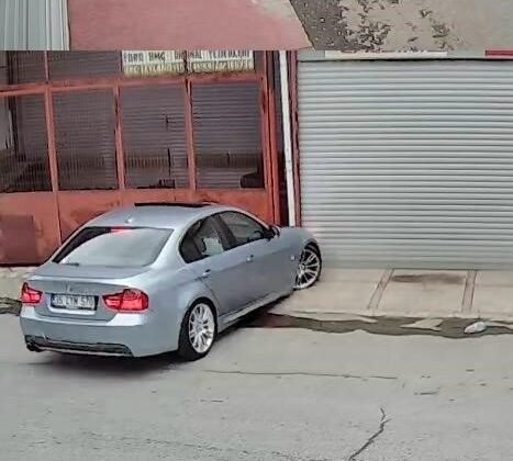 İzmir’de bir sürücü drift atarken kaza yaptı