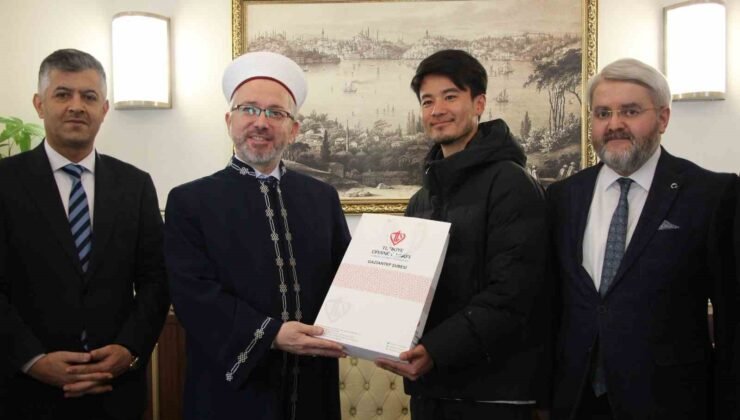 Japon gezgin Gaziantep’te müslüman oldu