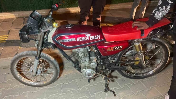 Karaman’da 5 motosiklet parası ceza yiyen sürücünün rahatlığı pes dedirtti