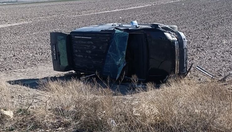 Karapınar’da kamyonet devrildi: 4 yaralı