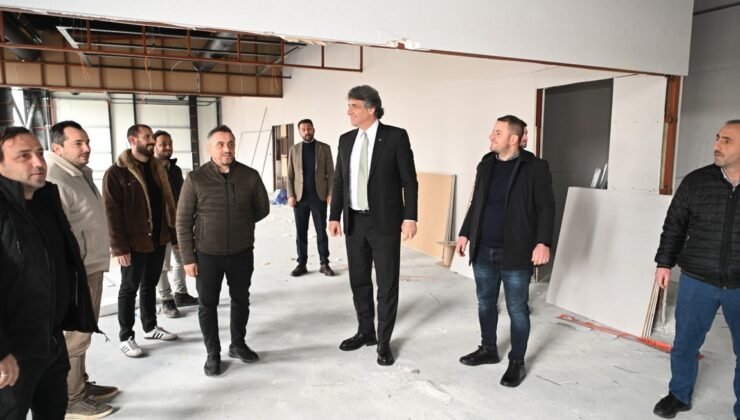 Kartepe’de 3 bin 500 metrekarelik spor kompleksinin inşası sürüyor