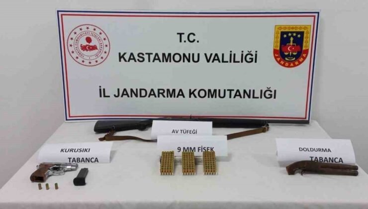 Kastamonu’da 4 adet silah ele geçirildi