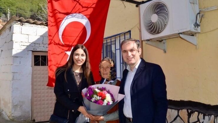 Kaymakam Murat Mete’den şehit annesine ziyaret