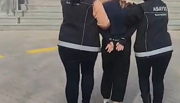 Kayseri’de 30 yıl 9 ay kesinleşmiş hapis cezası olan kadın hükümlü yakalandı