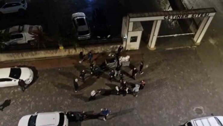 Kaza sonrası çıkan kavga kamerada