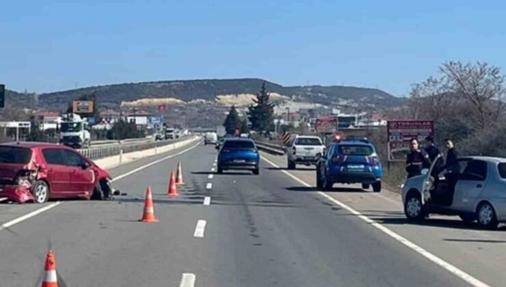 Keşan’da iki otomobilin çarpıştı: 1 kişi yaralandı