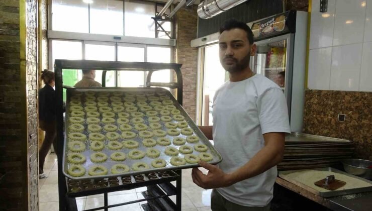 Kilis’te bayram öncesi kahke üretimi hızlandı