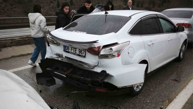 Kırıkkale’de zincirleme kaza: 3 yaralı