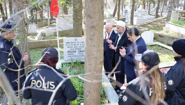 Kırklareli’nde şehit polis İbrahim Çınar kabri başında anıldı