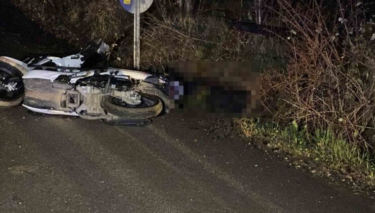 Kontrolden çıkan motosiklet devrildi: 1 ölü