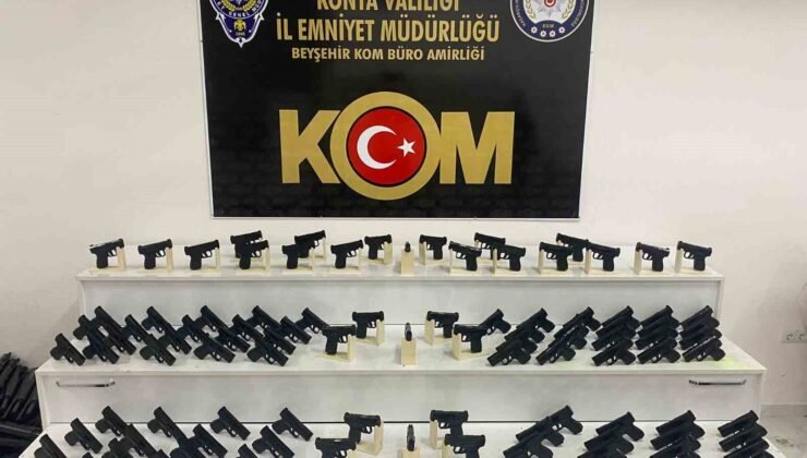 Konya polisinden silah kaçakçılarına operasyon