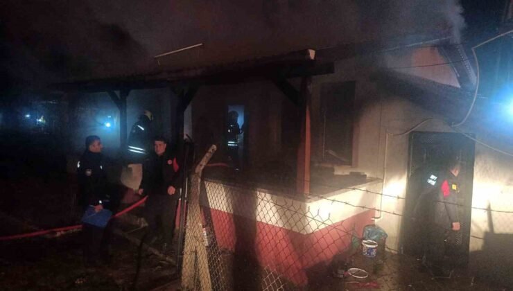 Konya’da bağ evinde yangın paniği