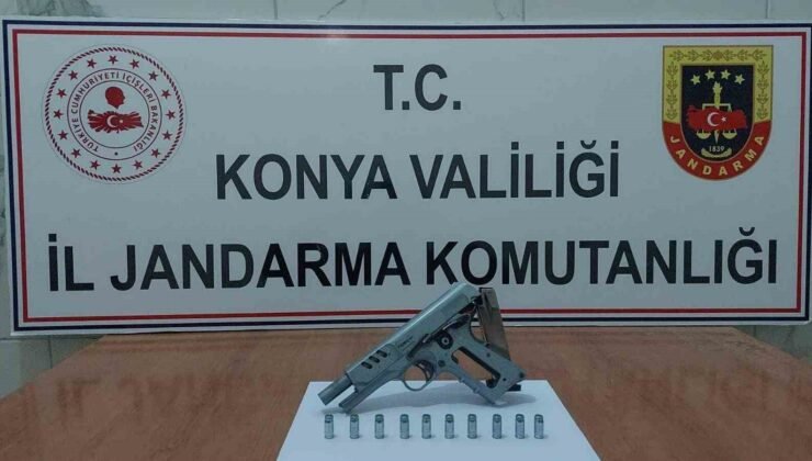 Konya’da çok sayıda silah ve silah parçası ele geçirildi: 1 tutuklama