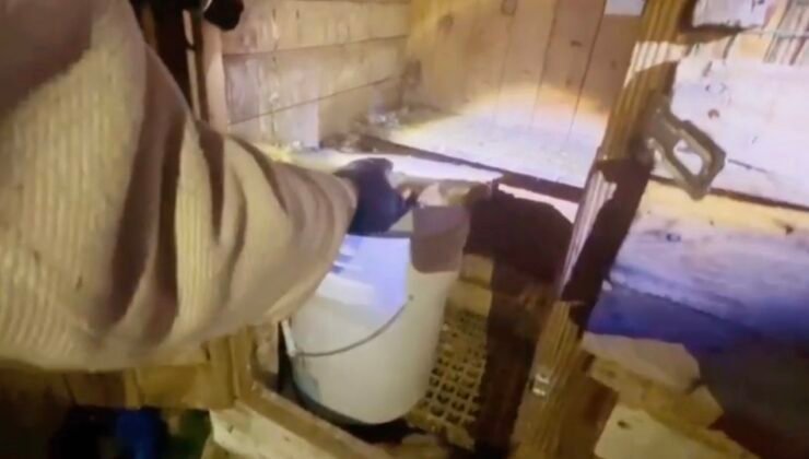 Kümesin içine saklanan uyuşturucuyu jandarma buldu
