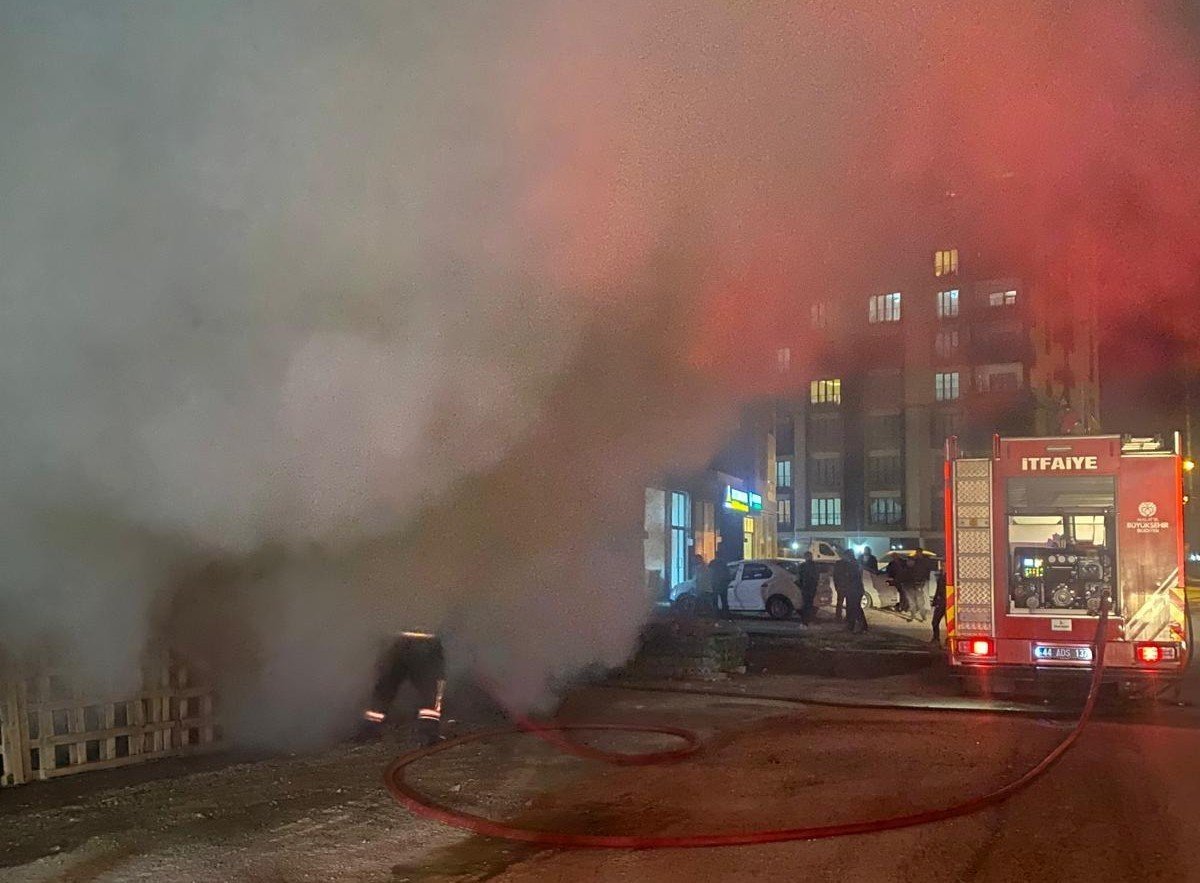 Malatya’da konteyner yangını