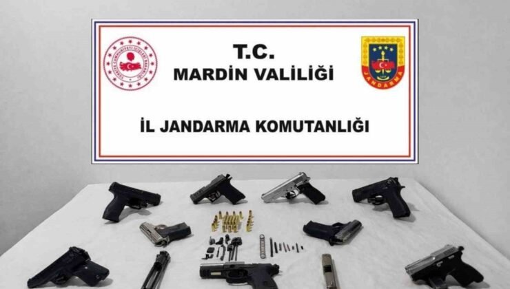 Mardin’de 8 ruhsatsız silah ele geçirildi