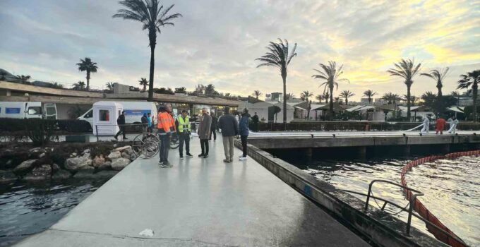 Marinada temizlik çalışmaları başladı