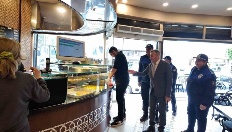 Mersin’de bayram öncesi tatlı denetimi sıklaştırıldı