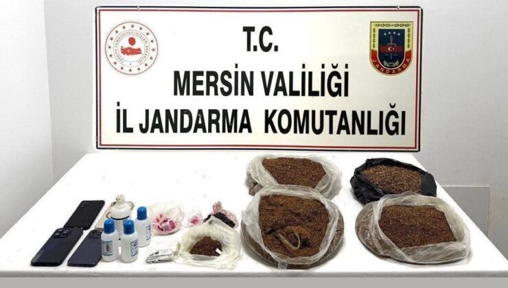 Mersin’de uyuşturucu operasyonu: 10,5 kilo bonzai ele geçirildi