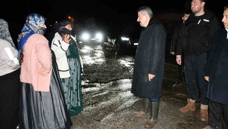 Milletvekili Arslan Tatar Kasrik’teki sel bölgesinde incelemelerde bulundu