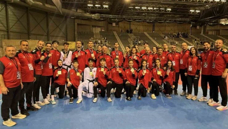 Milli taekwondoculardan Belçika’da 30 madalya birden