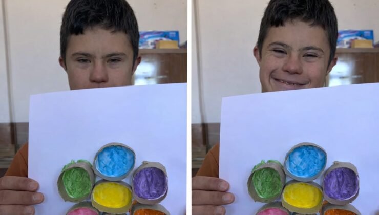 Minik eller Diyadin’de renkli çiçekler açtırdı