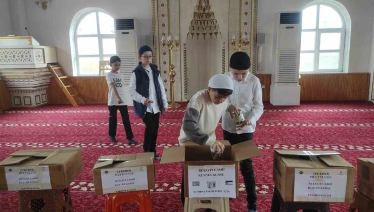 Minik yüreklerden büyük vefa: Kur’an kursu öğrencileri Ramazan sevinicini paylaştı