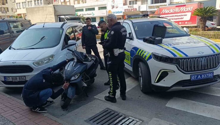 Motosikletini devirdi, 48 bin ceza yedi