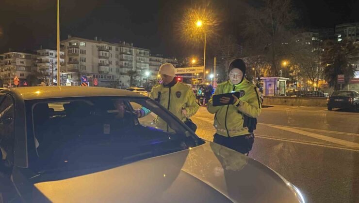 Mudanya’da trafikte huzur için gece denetimi