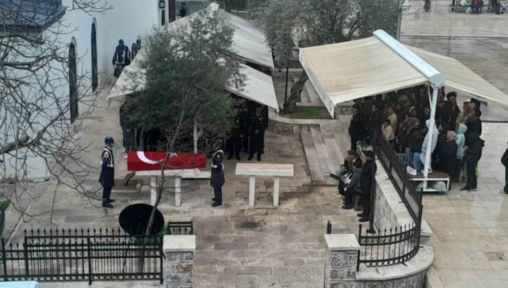 Muğla’da emekli jandarma albay son yolculuğuna uğurlandı
